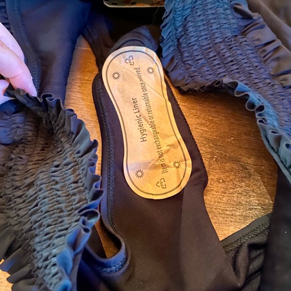 🏖️SHEKINI Ruched/Smocked High Waisted Swim Bottom🏖️ NWT - Picture 9 of 14